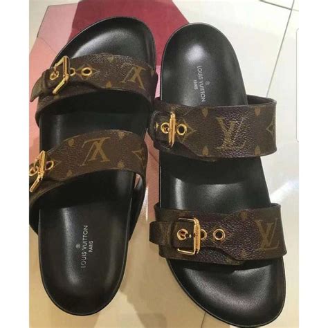 louis vuitton two strap slides|Louis Vuitton shoes.